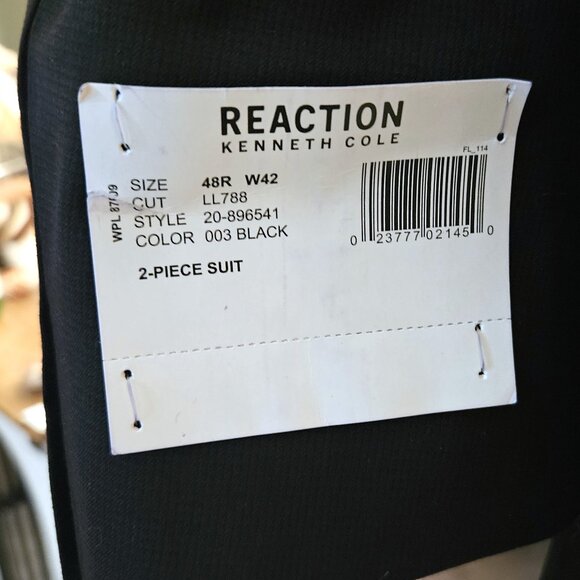 NWT Kenneth Cole Tuxedo, Formal Suit for Black Tie, 48R - Picture 10 of 10